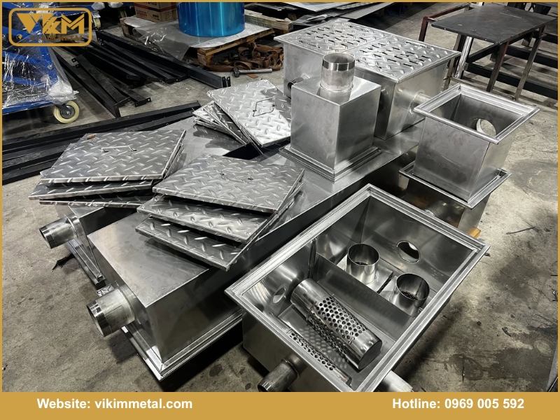 Lưu ý về gia công bẫy mỡ inox tại Bình Dương